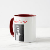 Marie Curie Portrait Tasse (Vorderseite Links)