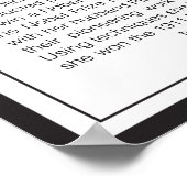 Marie Curie Poster (Ecke)