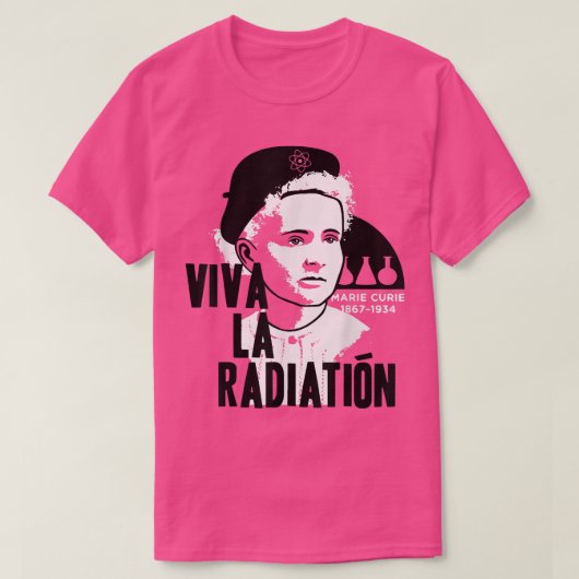 Marie Curie Science Chemistry Radium Physical Teac T-Shirt (Design vorne)