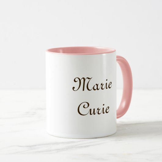 Marie Curie Tasse (VorderseiteRechts)