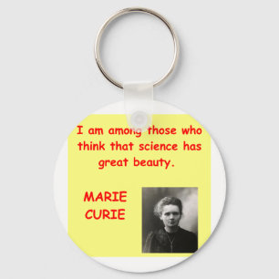 Marie Curie Zitat Schlüsselanhänger