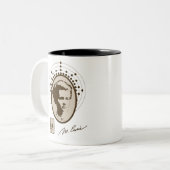 Marie Curie Zweifarbige Tasse (Vorderseite Links)