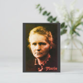 Marie Currie Postkarte (Stehend Vorderseite)