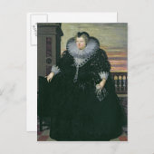 Marie de Medici Queen of France, 1617 Postkarte (Vorne/Hinten)