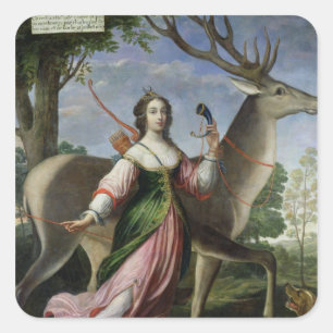 Marie de Rohan-Montbazon Duchess von Chevreuse Quadratischer Aufkleber