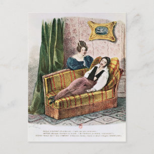 Marie Dorval in der Rolle von Adele d'Hervey Postkarte