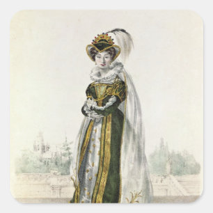 Marie Dorval in "Marion Delorme" von Victor Quadratischer Aufkleber