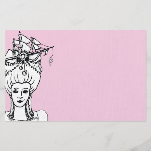 Marie durch das Seewunderliche Briefpapier im Rosa (Vorderseite)