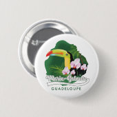 Marie Galante Guadeloupe Logo Button (Vorne & Hinten)