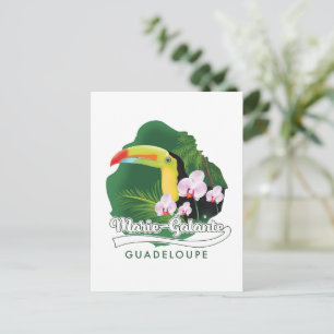 Marie Galante Guadeloupe Logo Postkarte