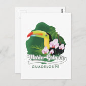 Marie Galante Guadeloupe Logo Postkarte (Vorne/Hinten)