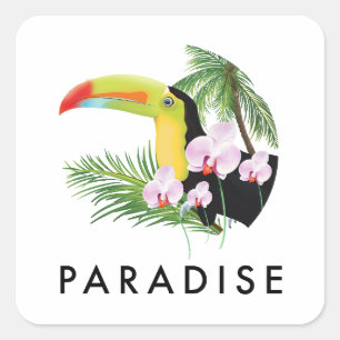 Marie Galante Guadeloupe Logo Quadratischer Aufkleber