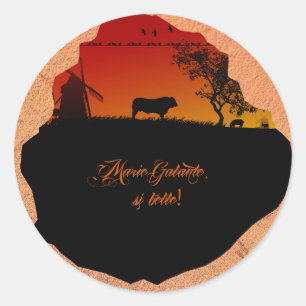 Marie-Galante-Insel Runder Aufkleber