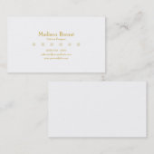 Marie - gelbe Goldrute Visitenkarte (Vorne/Hinten)