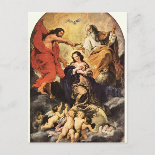 Marie-Krönung von Paul Rubens Postkarte (Vorderseite)