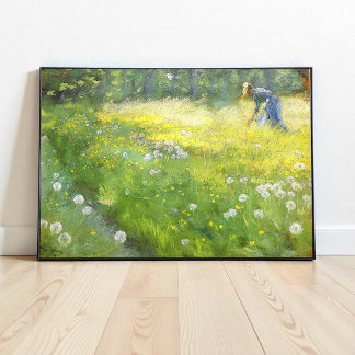 Marie Krøyer im Garten in Skagen-PS Kroyer Poster