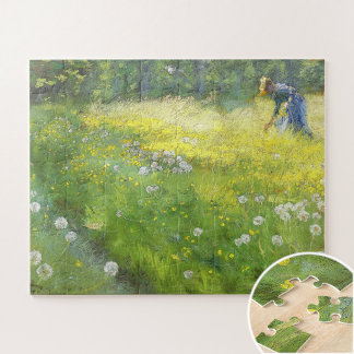 Marie Krøyer im Garten in Skagen-PS Kroyer Puzzle