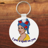 Marie Laveau, ich habe dir einen Zauber auferlegt Schlüsselanhänger (Vorderseite)