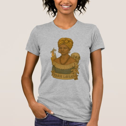 Marie Laveau New Irleans Voodoo Queen T-Shirt (Vorderseite)