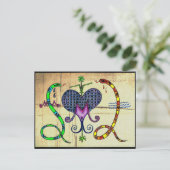 Marie Laveau Voodoo Vévé Postkarte (Stehend Vorderseite)