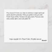 Marie Laveau Voodoo Vévé Postkarte (Rückseite)