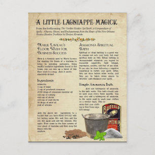 Marie Laveaus Floor Wash für den Unternehmenserfol Postkarte