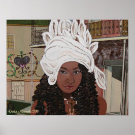 Marie Laveaux im französischen Viertel Poster