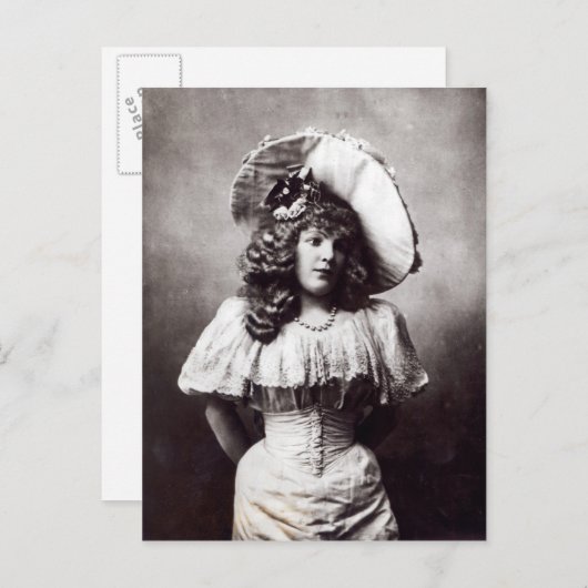 Marie Lloyd Postkarte (Vorne/Hinten)