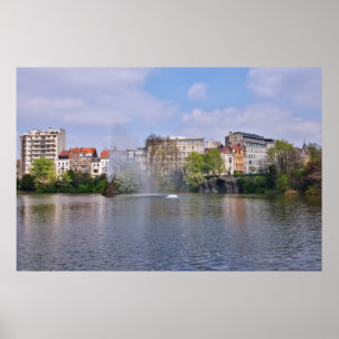 Marie-Louise-Platz in Brüssel, Belgien Poster