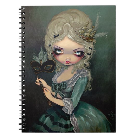 "Marie Maskerade-" Notizbuch Notizblock (Vorderseite)