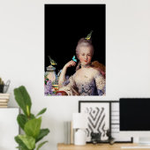 Marie mit Schlüssel und Schloss Poster (Heimbüro)