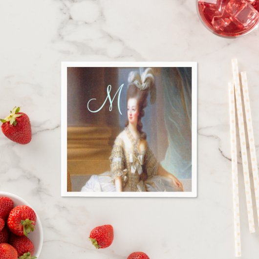 Marie Monogram Elegant French Chic Serviette (Beispiel)