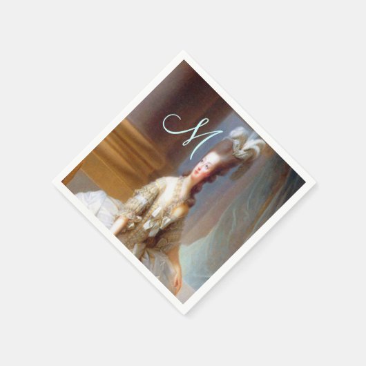 Marie Monogram Elegant French Chic Serviette (Ecke)