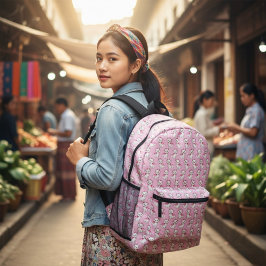 Marie Printed Ruckpack Bedruckter Rucksack