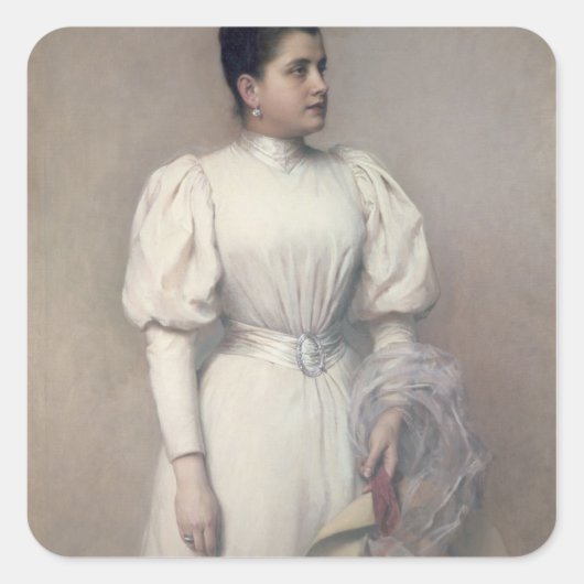 Marie Renard Quadratischer Aufkleber (Vorderseite)