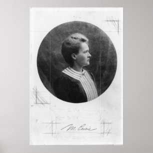 Marie Sklodowska Curie, polnische Physikerin Poster