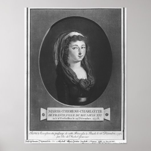 Marie-Therese-Charlotte de France, 17 Poster (Vorne)