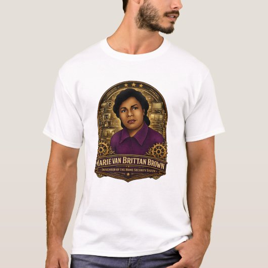 Marie Van Brittan Brown Inventor Tee (Vorderseite)