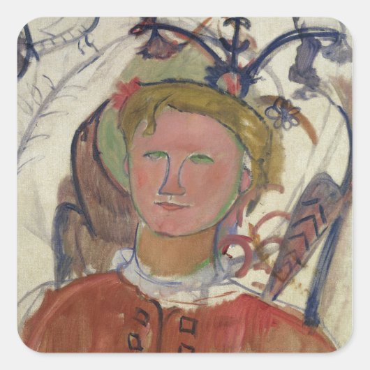 Marie Vassilieff Quadratischer Aufkleber (Vorderseite)