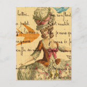 Marie Vintage Collage Postkarte (Vorderseite)