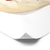 MarieAntoinette Manuscript Print Poster (Ecke)