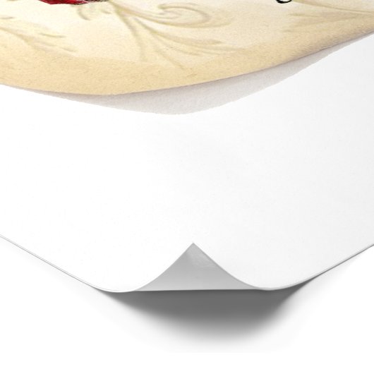 MarieAntoinette Manuscript Print Poster (Ecke)