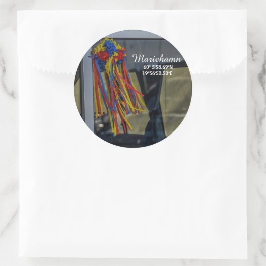 Mariehamn, Åland Runder Aufkleber (Tasche)