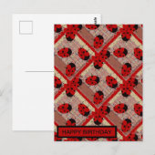 MARIEKÄFER POSTKARTE (Vorne/Hinten)