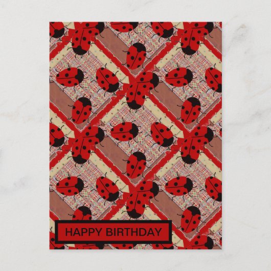 MARIEKÄFER POSTKARTE (Vorderseite)