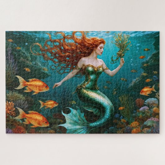 "Marielle" - Schöne TanzMeerjungfrau Puzzle (Horizontal)