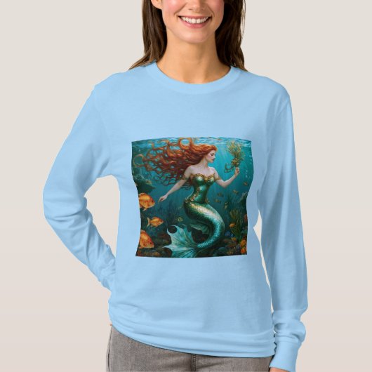 "Marielle" - Schöne TanzMeerjungfrau T-Shirt (Vorderseite)