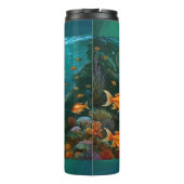 "Marielle" - Schöne TanzMeerjungfrau Thermosbecher (Rückseite)