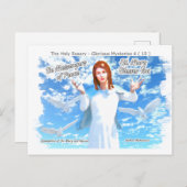 Marienerscheinung in den Himmel Feiertagspostkarte (Vorne/Hinten)