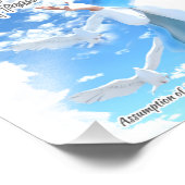 Marienerscheinung in den Himmel Fotodruck (Ecke)